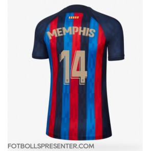 Barcelona Memphis Depay #14 Hemma Matchtröja Dam 2022-23 Kortärmad